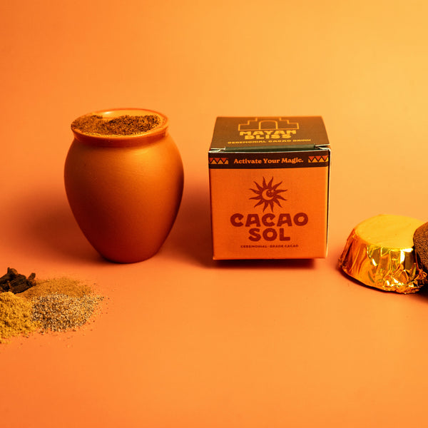 Mayan Bliss ceremonial cacao drinking blend for spiritual energy