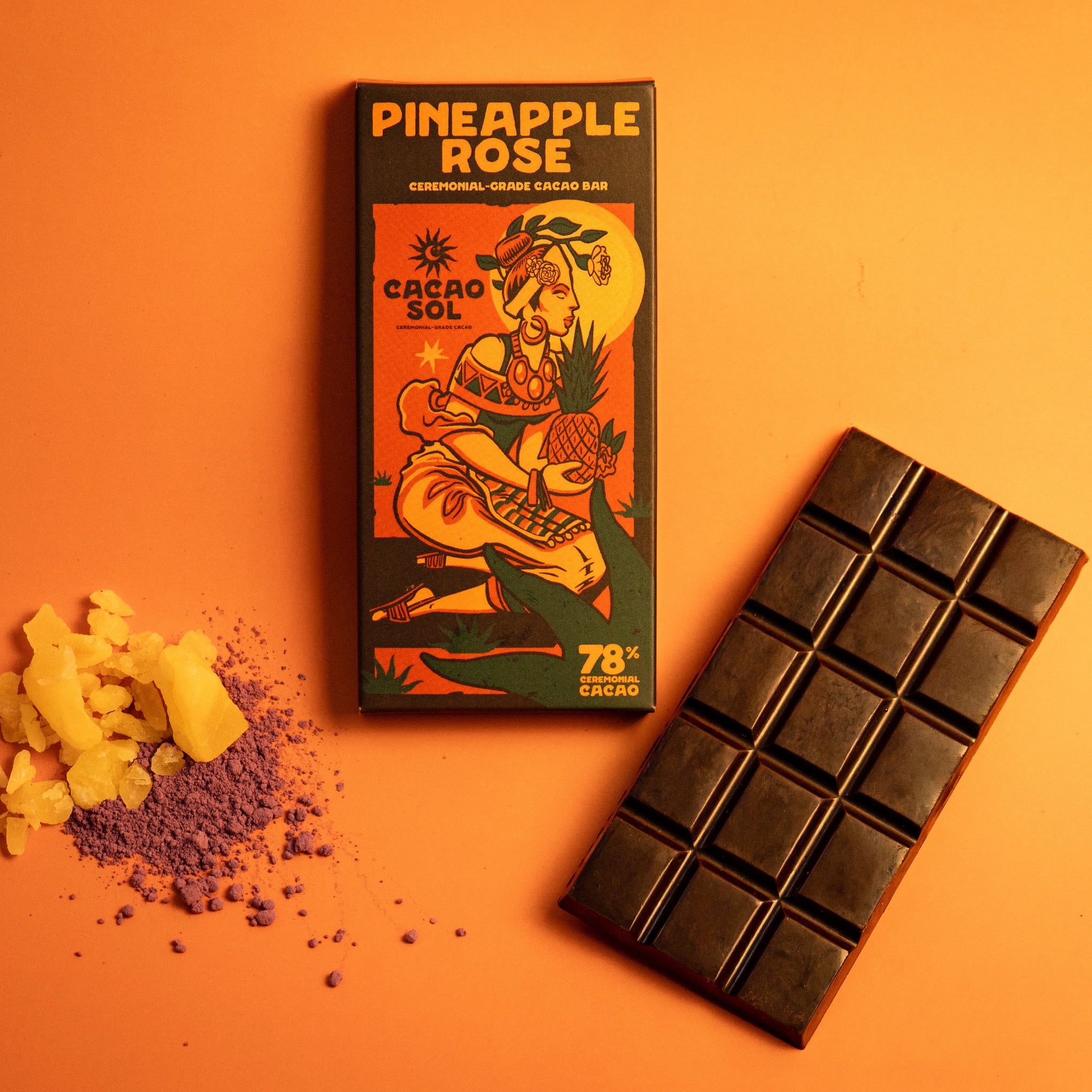 Pineapple Rose (78%) Ceremonial Cacao Bar