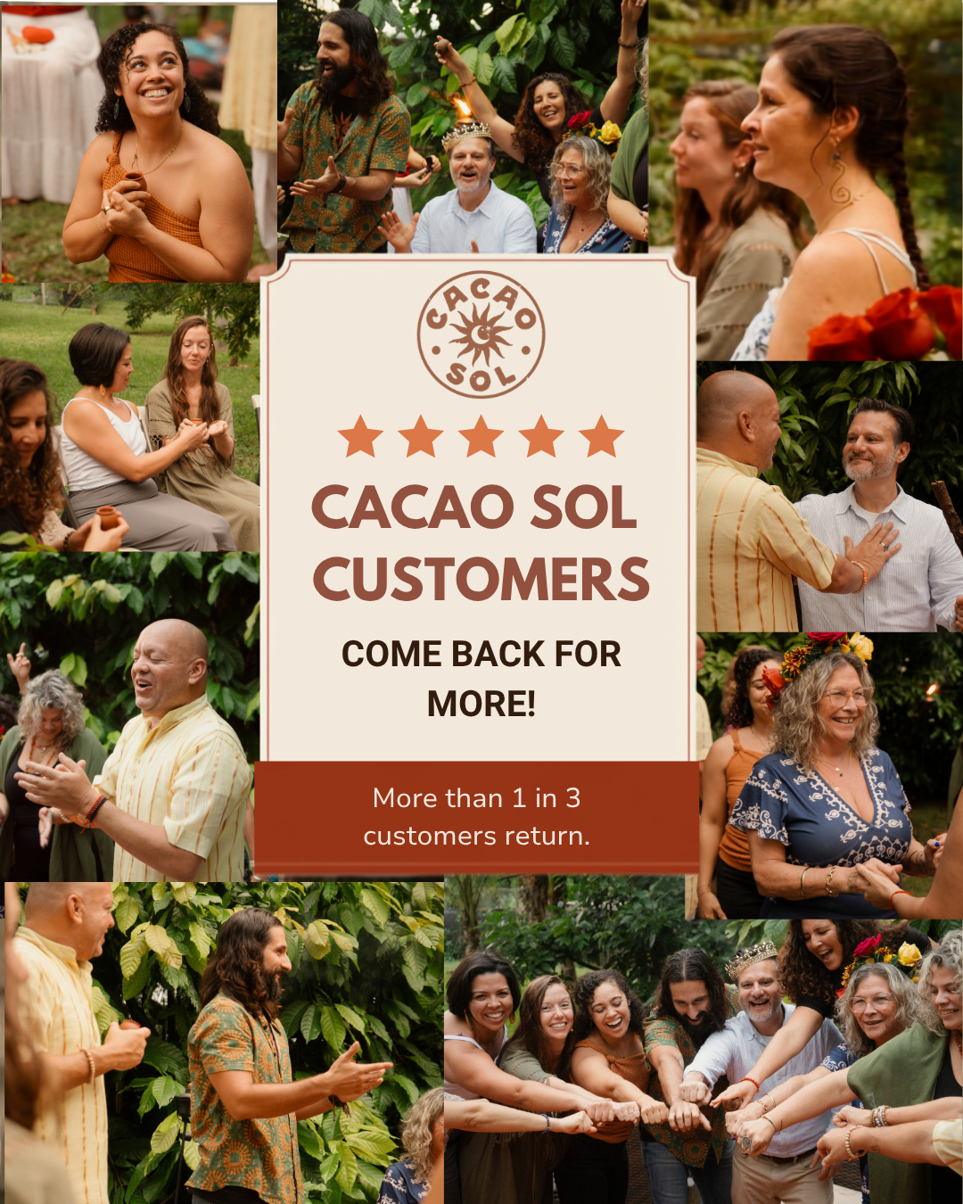Cacao Sol customers come back for more: more than 1 in 3 customers return