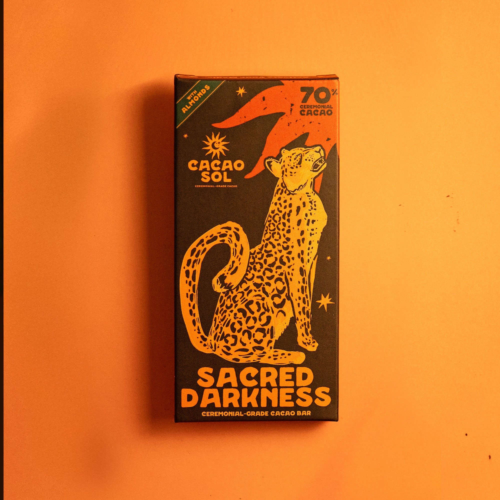 Sacred Darkness with Almonds (70%) Ceremonial Cacao Bar