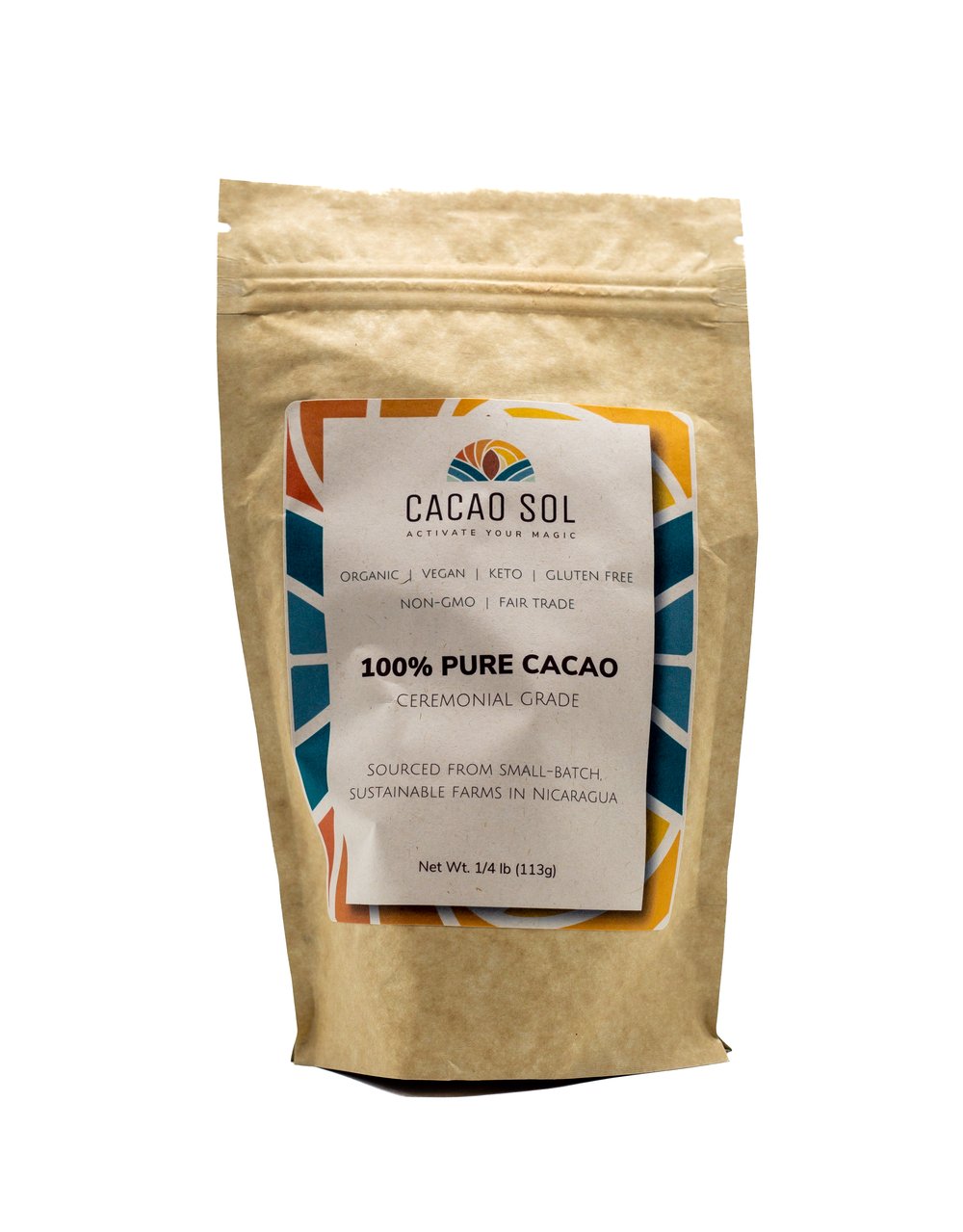1/4 LB Pure Ceremonial Cacao